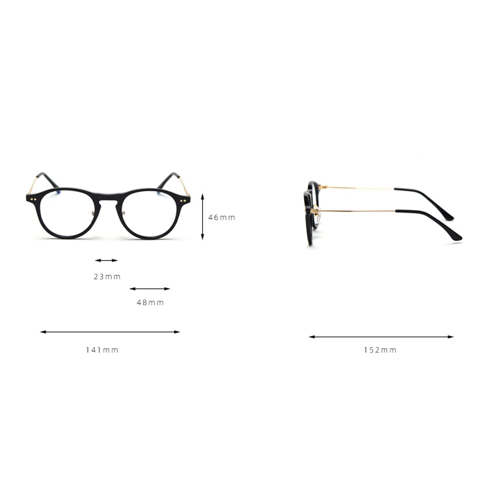 Peekaboo, gafas de filtro azul, mujeres, retro, transparente, gafas de ordenador para hombres, medio metal TR90, estilo coreano,