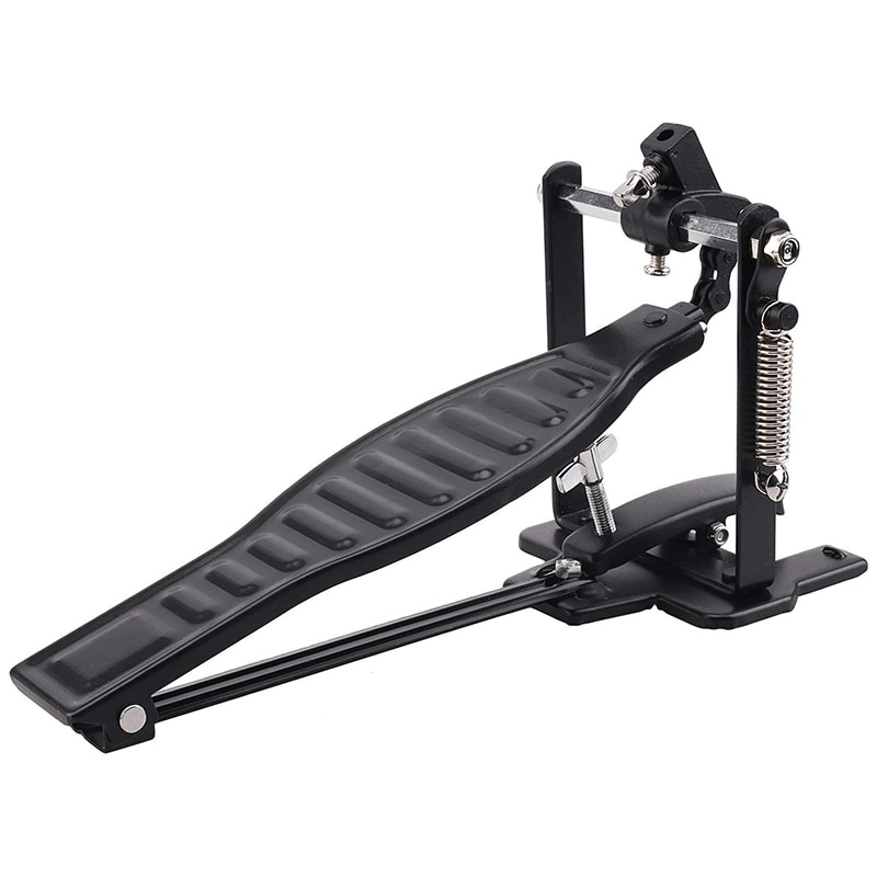Trommepedal sort aluminiumslegering børnestativ trommer pedalsæt med trommeslagerstang og trommenøgle
