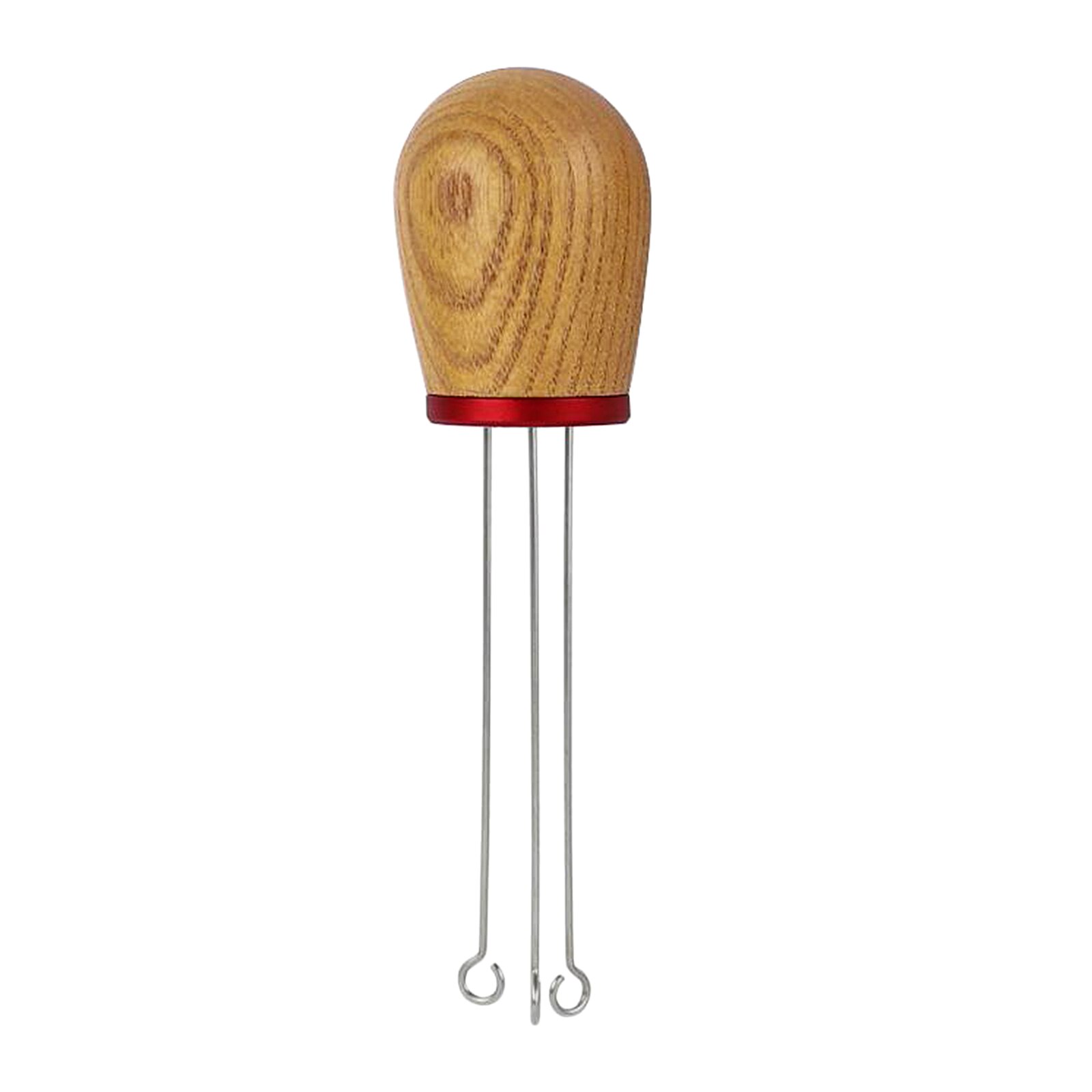 1pc Solid Wood Handle Stainless Steel Espresso Coffee Tamper Stirring Needle Espresso Tamper Espresso Packer Coffee Maker Tools: Ash Wood