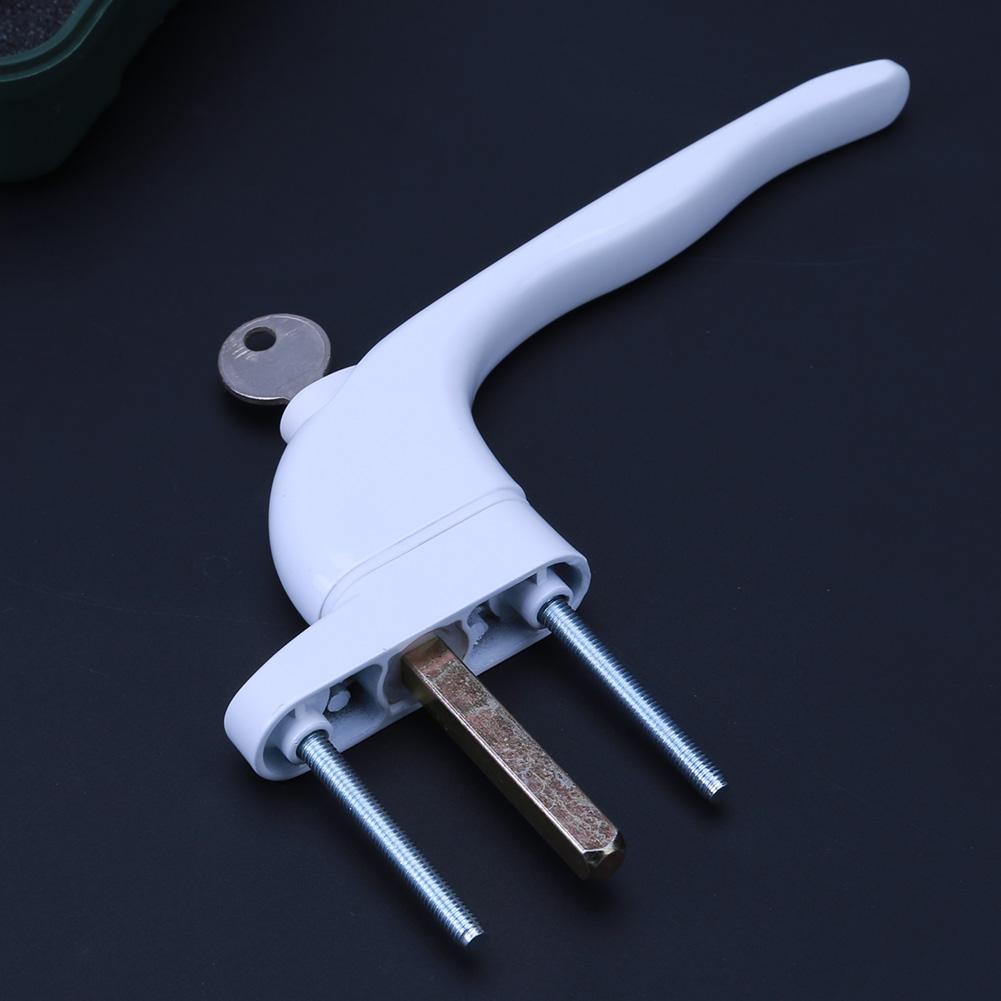UPVC Universal Window Handle Key Locking For Double Glazing White for Double Glazing White Door Turning
