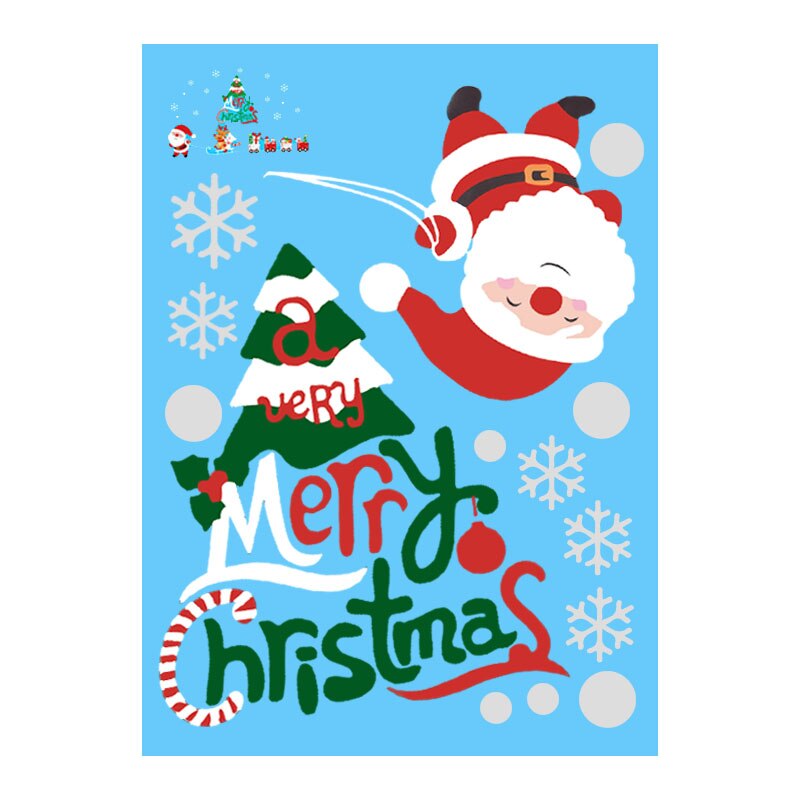 White Snowflake Electrostatic Sticker Window Kids Room Christmas Wall Stickers Home Decals Decoration Year Wallpaper: Q07