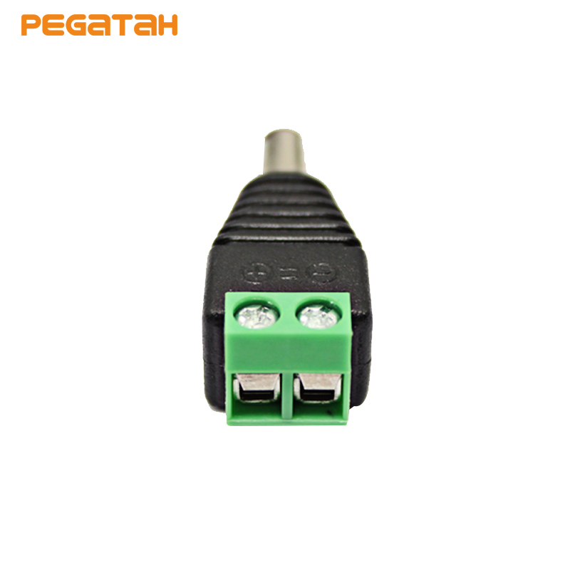 5 Pairs Male+Female DC Power Jack &amp; Plug Screw-on Wire Connector for cctv cameras