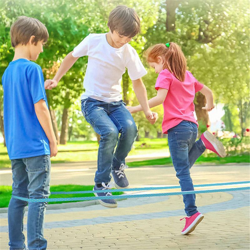 Juguetes clásicos para saltar al aire libre para niños, cuerda para saltar de goma elástica, juguetes para niños, exterior, deporte, cooperación familiar Educati