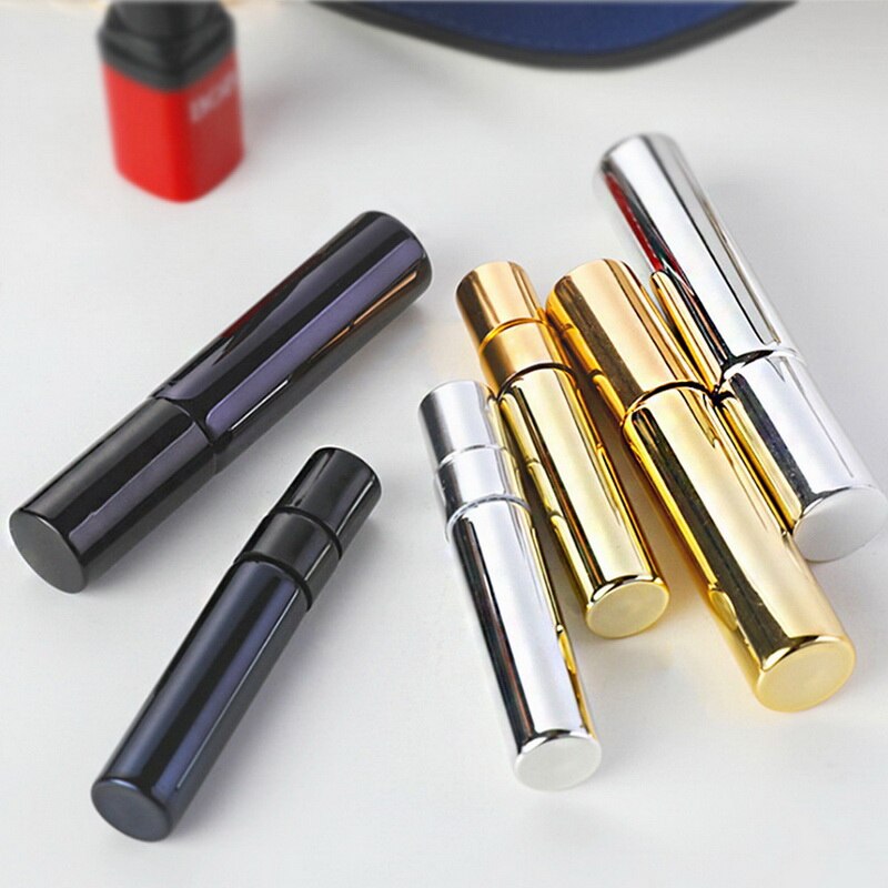 1pc bouteilles d'huile essentielle vaporisateur/rouleau sur acier inoxydable rouleau boule masseur crème pour les yeux parfum rechargeable bouteille vide 5ml 10ml