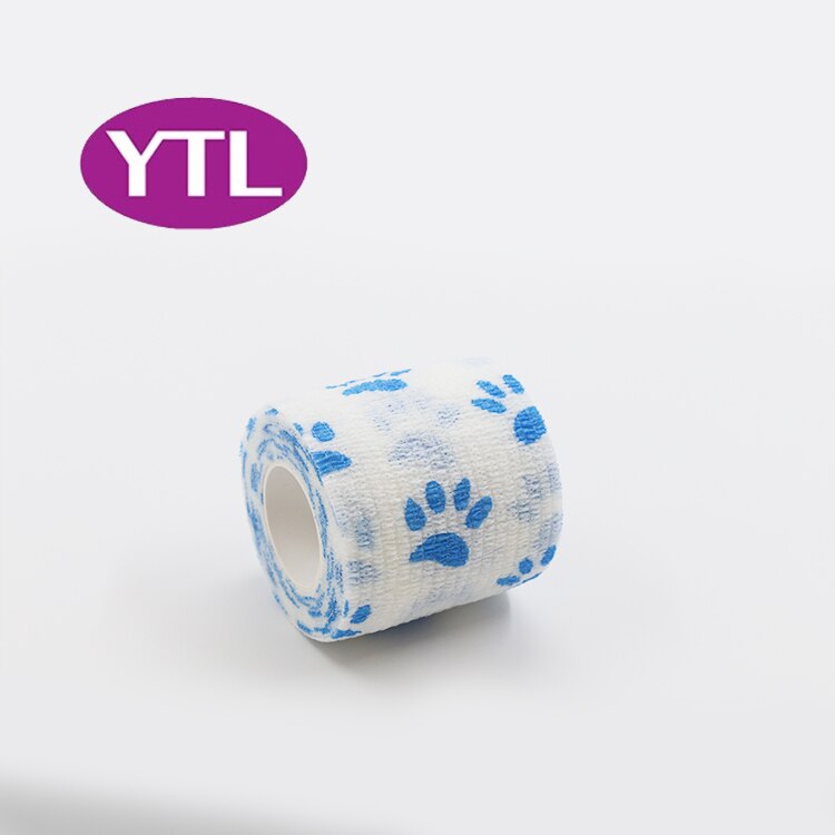 Bandage d'emballage pour animaux de compagnie, respirant, auto-adhésif, élastique, animal de compagnie, chien, chat: Or