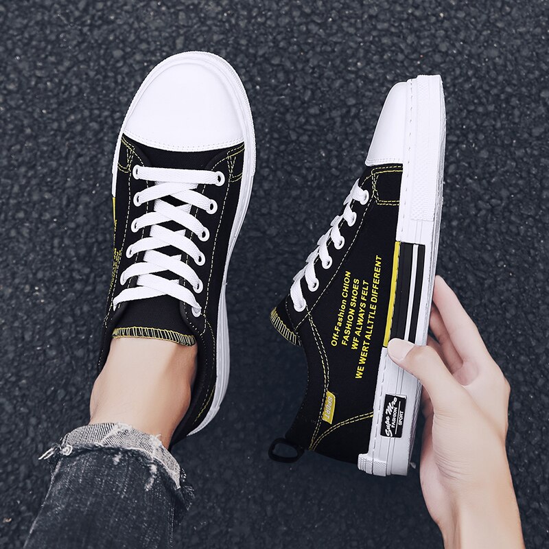 canvas shoes men men Shoes Men Casual Shoes White Sneakers summer Walking Shoes Black shoes Flat shoes Trainers