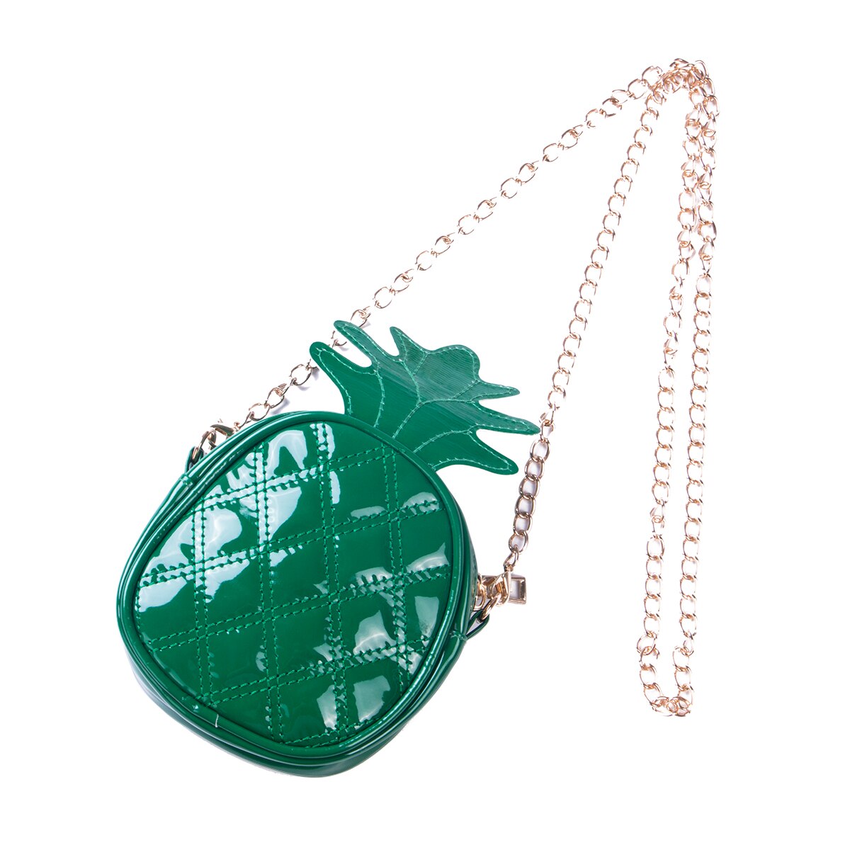 1Pc Zomer Kids Pu Lederen Tas Draagbare Kinderen Zandbak Speelgoed Verstelbare Riem Eenvoudige Vlakte Rugzak Pouch Ananas Zak: green