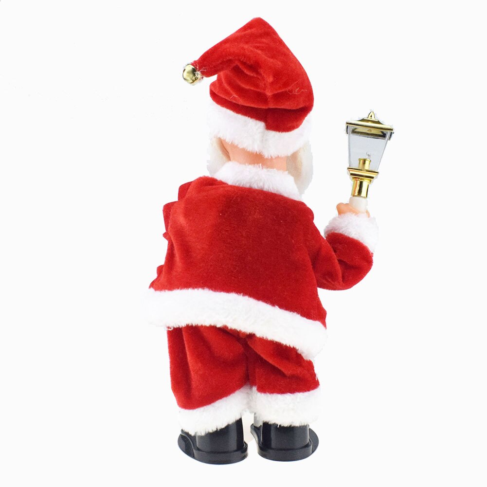 Novelty Shake Lamp Mention Bell Santa Claus Doll with Music Electric Will Sway Christmas Elder's Day Toy