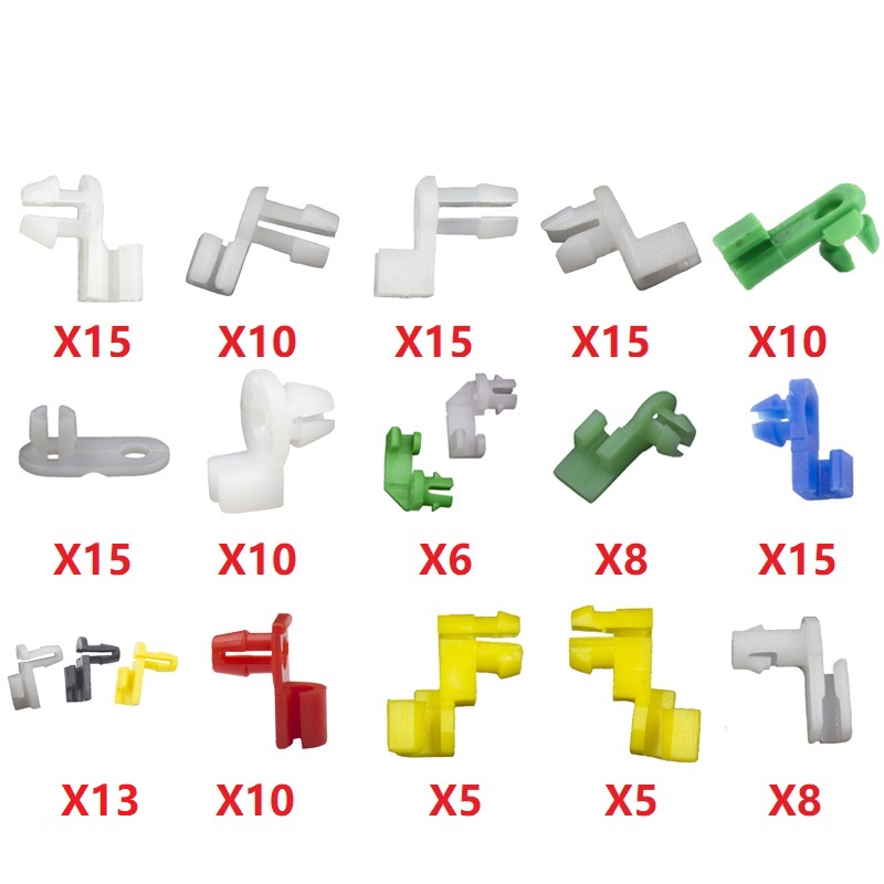 Auto Universal Plastic Left Right Door Lock Rod Clip Side Fasteners Retainers Car Wire Clips Box