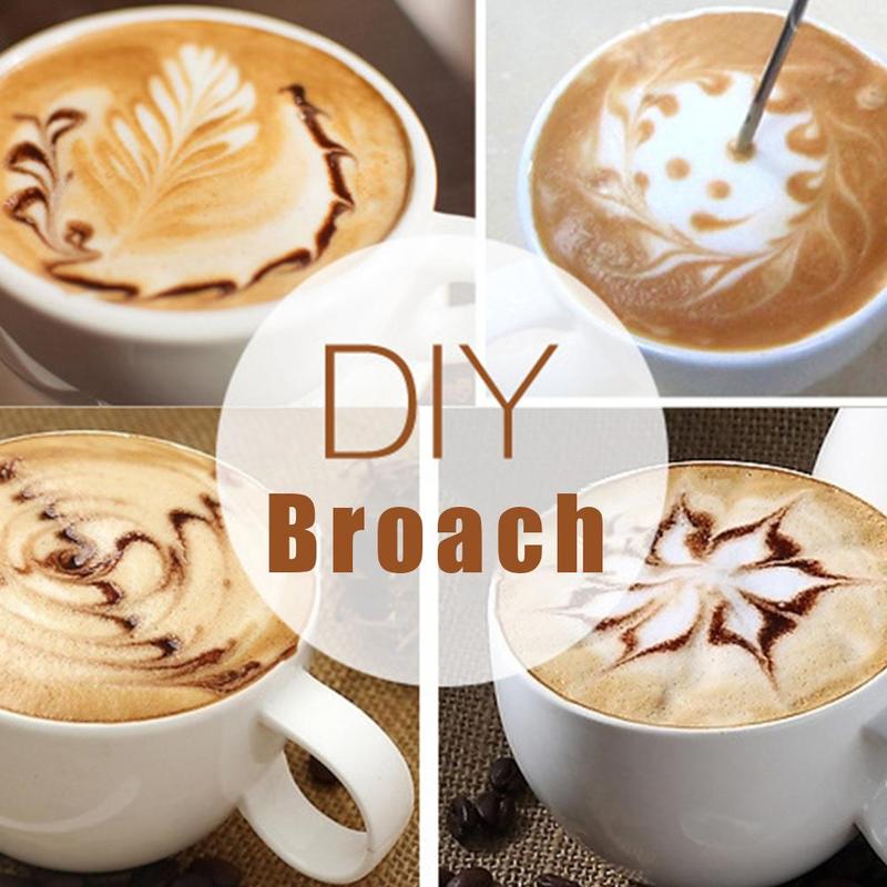 1pc Coffee Art Needles Barista Cappuccino Espresso Tools Fancy Coffee Cofe Supplies Decorating Latte Needle Art Pe W4B4