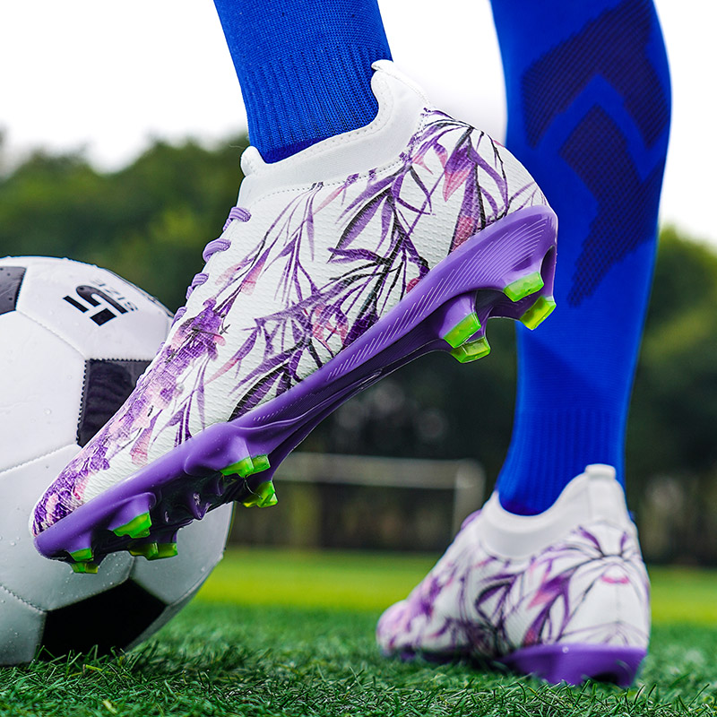 Mannen Voetbalschoenen Schoenplaten Gras Training Turf Antislip Voetbalveld Laarzen Unisex Topkwaliteit Professionele Match Sneaker Society