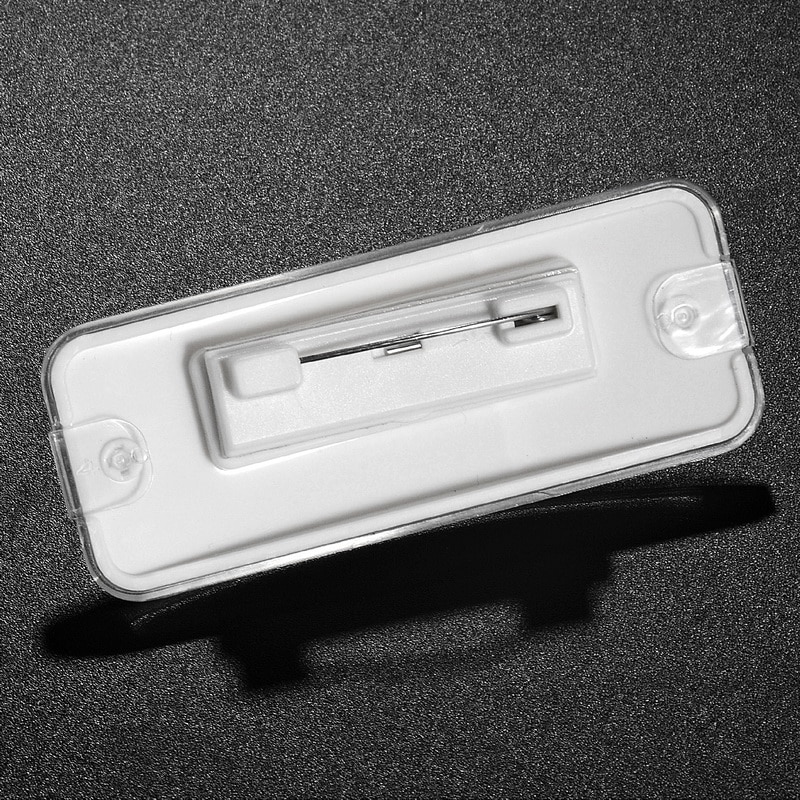 4 unidades/lote UHOO, insignia de Pin rectangular de ABS resistente al agua, etiqueta de precio, etiqueta de nombre, placa de nombre de trabajo para banco, Hotel, escuela, trabajo