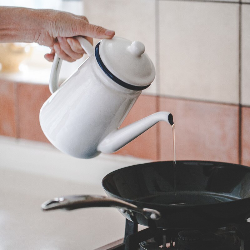 Tetera de agua gruesa de esmalte, té y café, medicina china, horno electromagnético, tetera de gas, esmaltes de cerámica