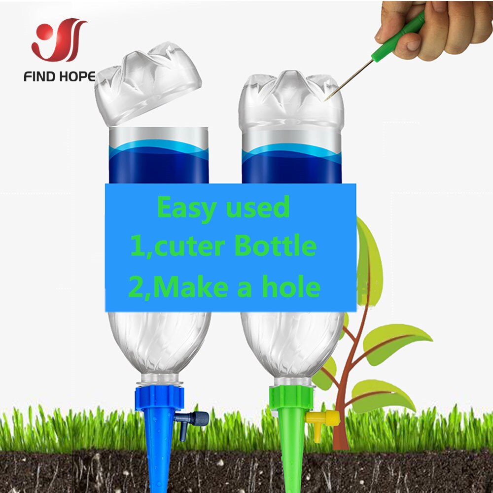 1-12pcs Automatic Irrigation Device Drip Water Spikes Self-Watering Flower Plant Watering Tools Houseplants Plant Potted