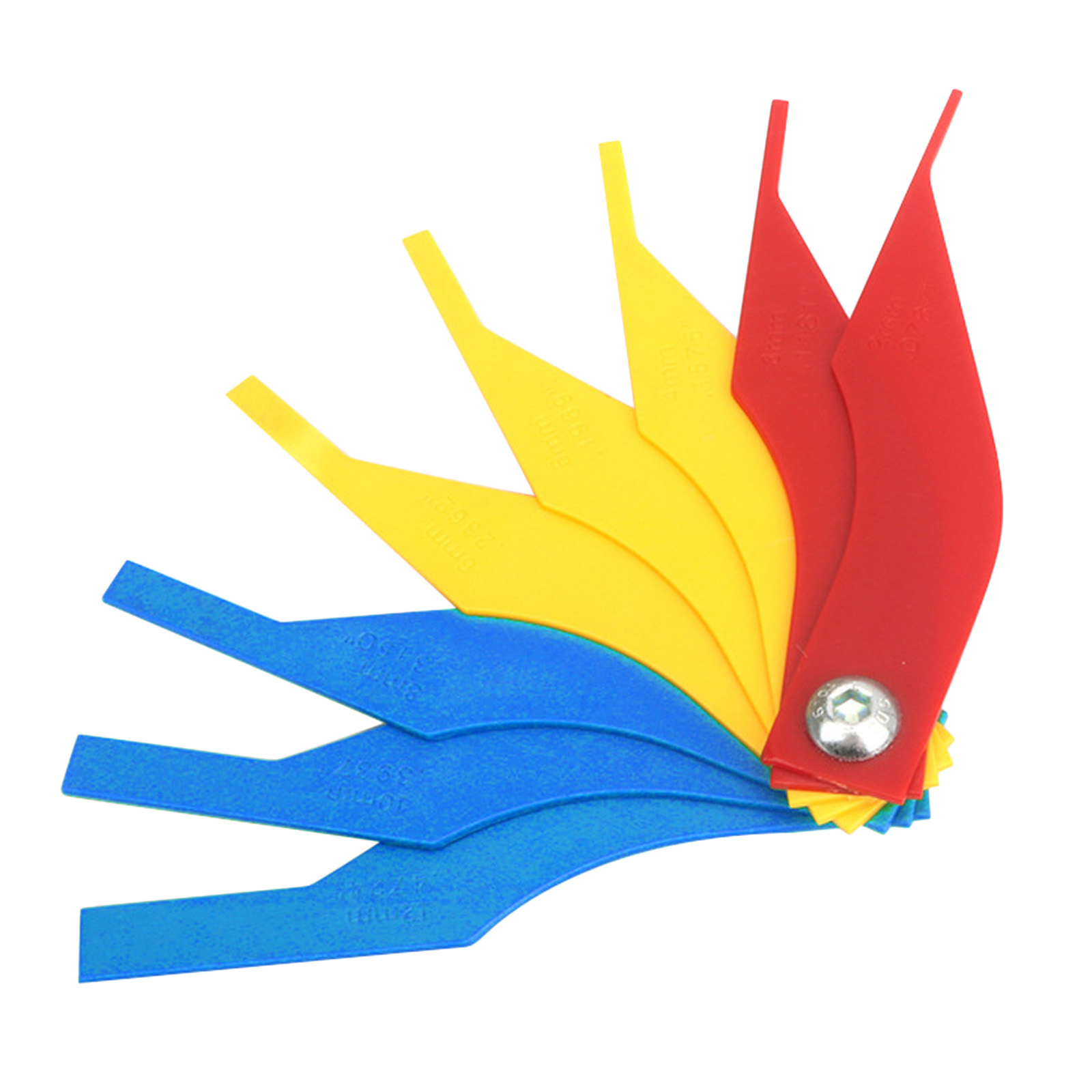 2 to 12mm Automotive Brake Pad Scale Thickness Gauge Measure Ruler Tester Tool Brake Diagnostic Tool Wear Tester Thickness Gauge