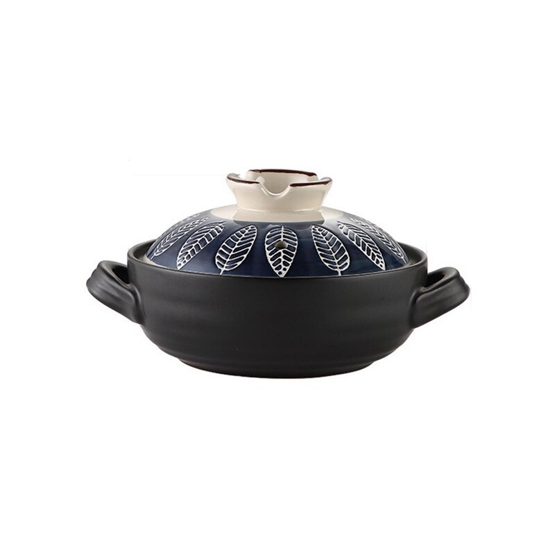 Klassieke oude ovenschotel Claypot Rijst keramische kom Ouderwetse Guangdong Clay Pot Huishoudelijke ovenschotel met een enkele handgreep,500ML