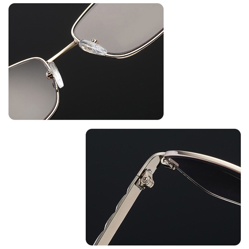 Lentes de transición gafas de lectura fotocrómicas gafas de lectura de marco completo de Metal para hombres y mujeres + 1,0 + 1,5 + 2,0 + 2,5 + 3,0