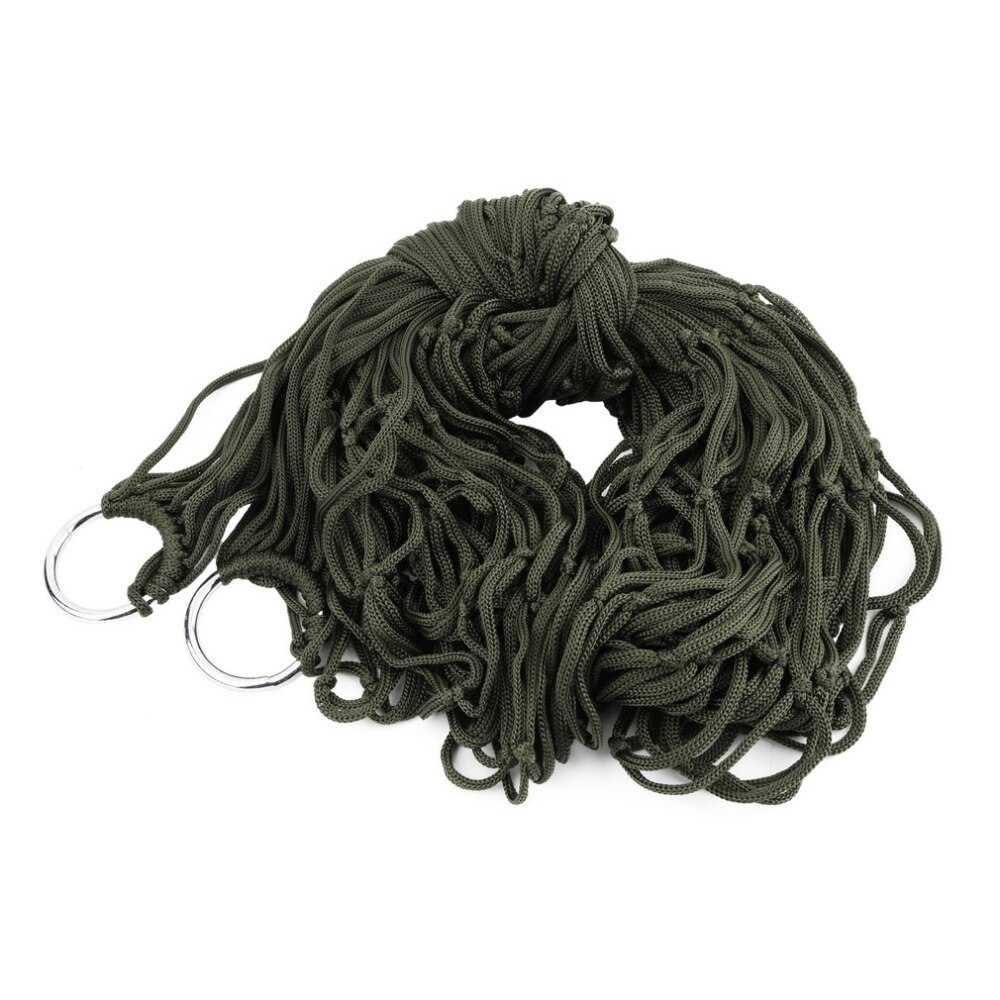 1pc sovande hängmatta hamaca hamac bärbar trädgård utomhus camping resemöbler mesh hängmatta gunga sovsäng nylon hängnät