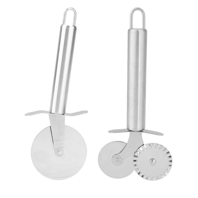 Stainless Steel pizza cutter Pastry Pizza Wheels Cutters Pancake Food Cutter Wheel Slicer Blade Knife Pizza Tools Kitchen Tools