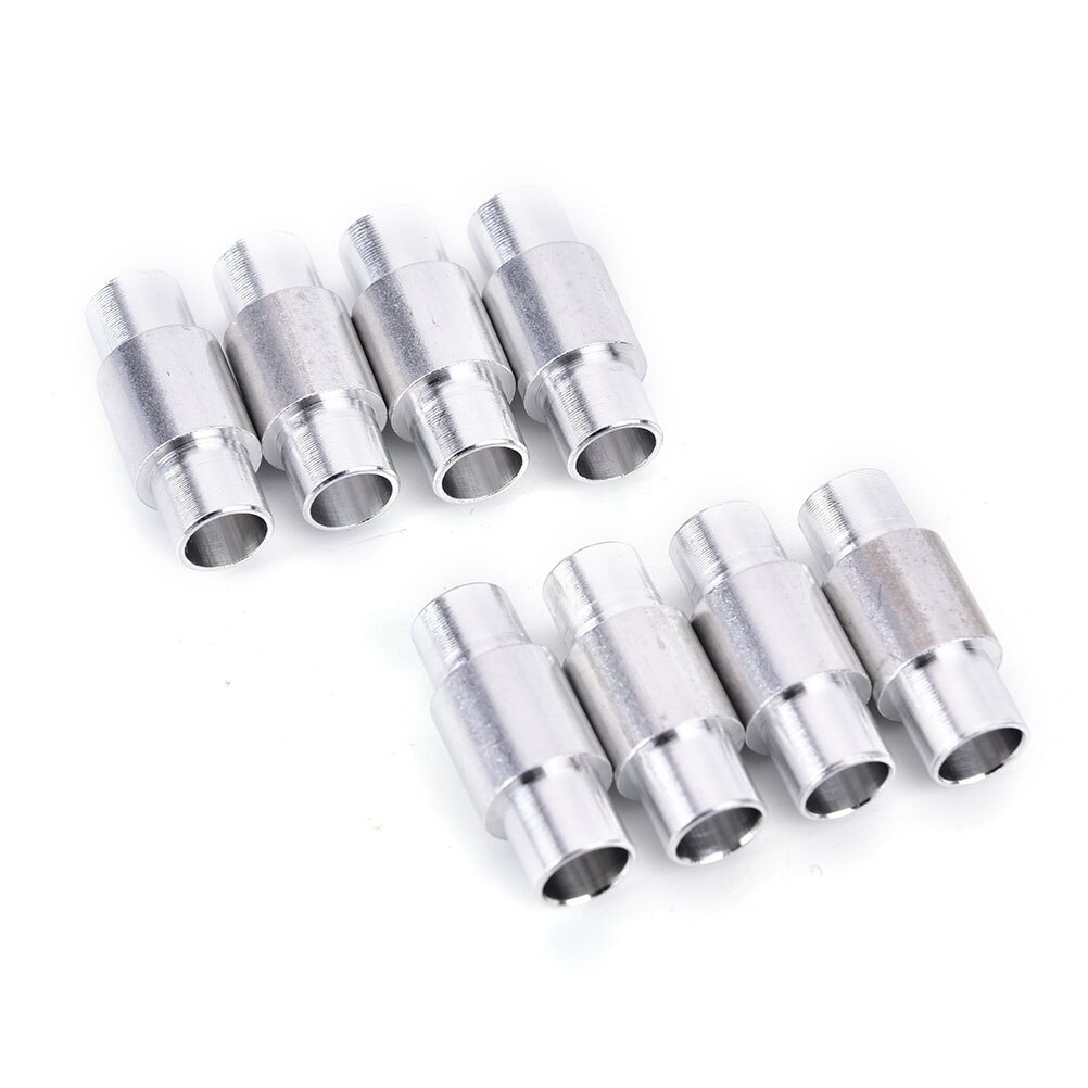 8 PCS Aluminum Alloy 6mm Axles Roller Skate Shoes Bearing Spacer Slalom Skateboard Longboard Wheels Bearing Bushing Sleeve