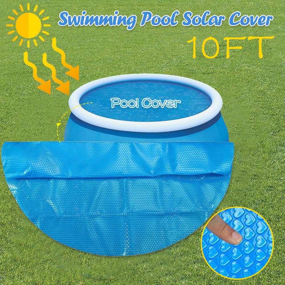 4/5/6/8/10 ft Swimming Pool Cover Garden Round Pool Cover Protector 10ft Foot Above Ground Blue Protection Swimming Pool f3