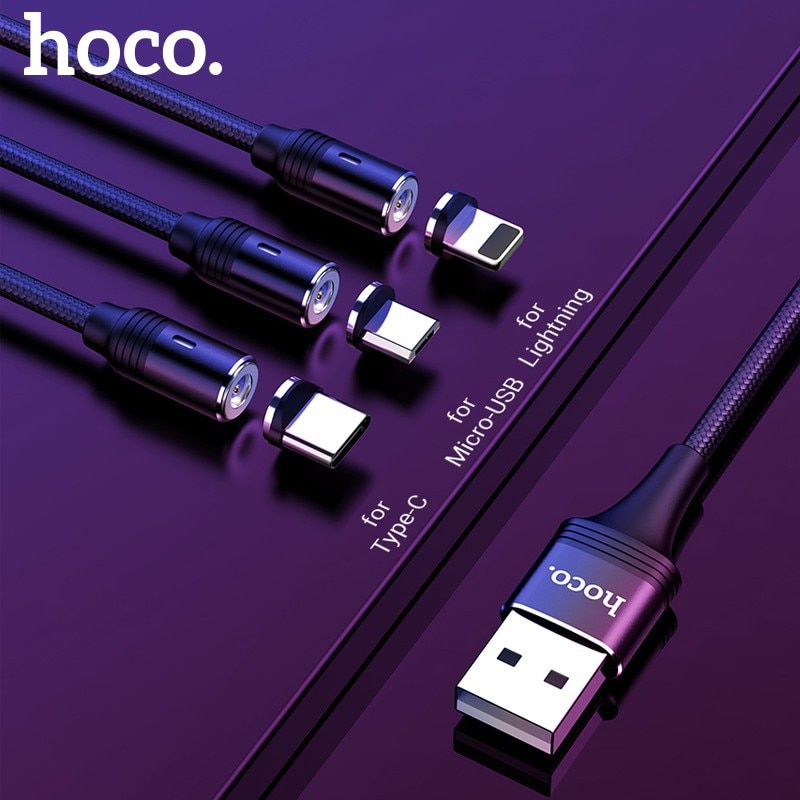 HOCO Magnetic Cable Fast Charging Micro USB Cable Type-C Magnet Charger usb c Micro usb Wire For iphone 11 pro 8 7 xiaomi redmi