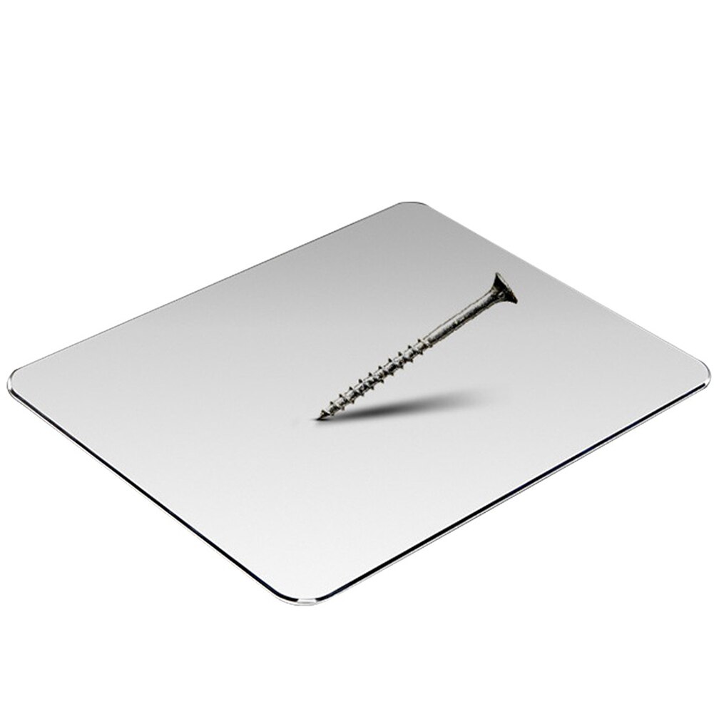 Metall Maus Pad 200*180*2mm Aluminium Legierung Doppelseitige Silikon nicht-Unterhose matt Mäbenutzen mousepad Geeignet Für Schreibtisch Büro