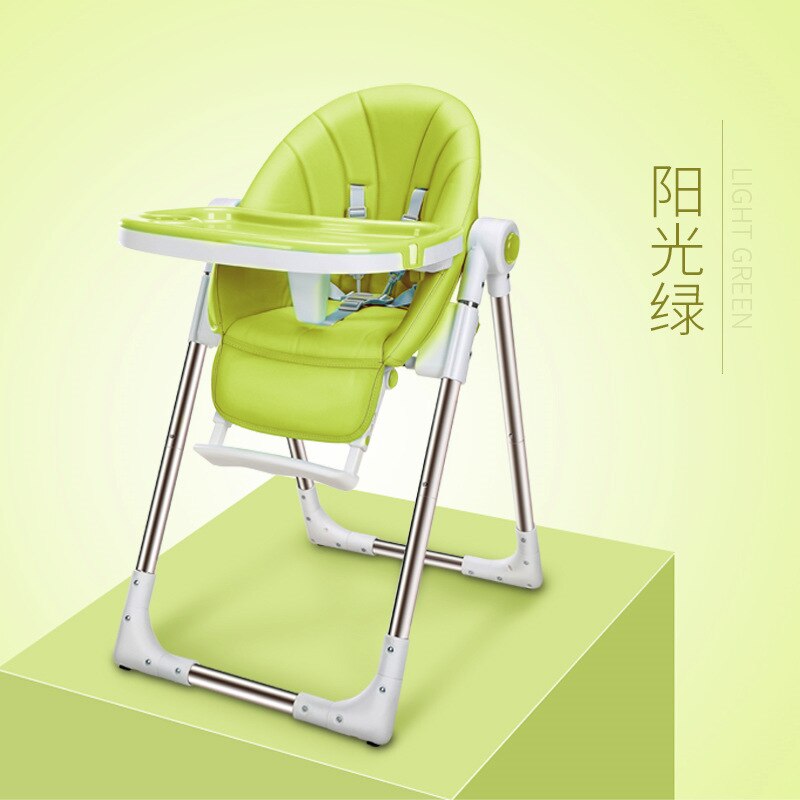 LazyChild Baby Esszimmer Stuhl, Art Baby Stuhl, essen Esstisch Und Stuhl, Multifunktionale Faltbare Kleinkind Sitz: hell Grün