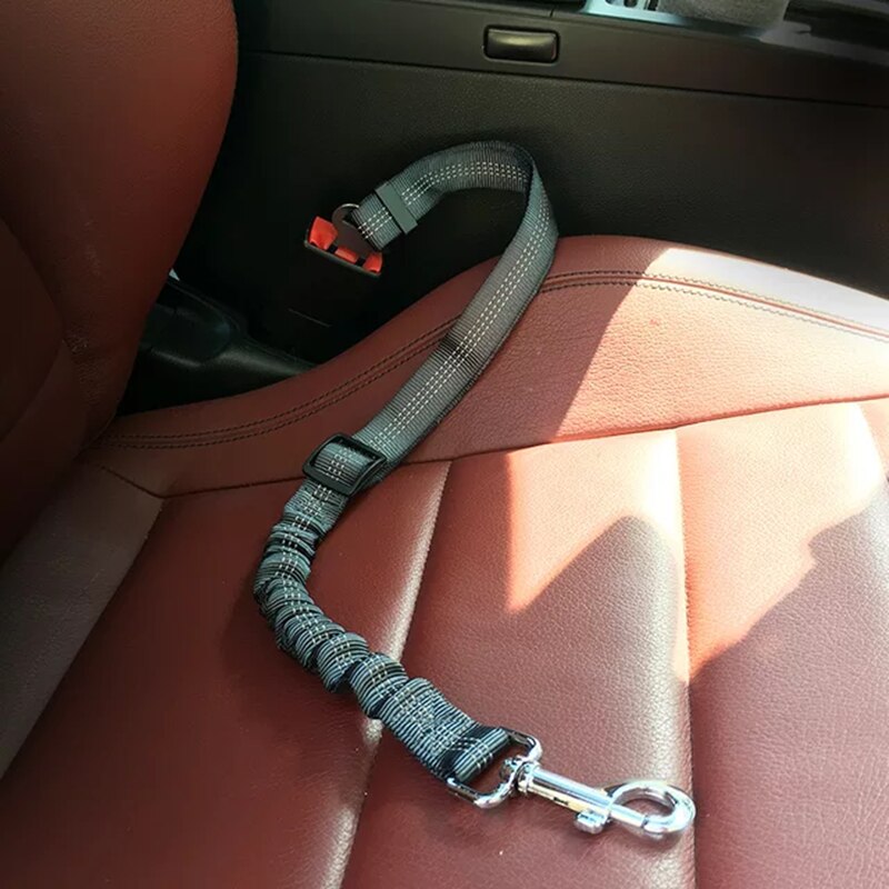 Autogordel Hond Seat Belt Hondenriem Voertuig Riem Verstelbare Demping Elastische Reflecterende Veiligheid Touw Voor Hond Kat Huisdier levert