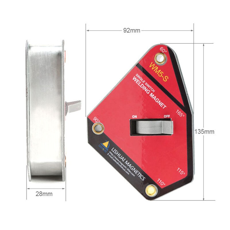 Flervinklet sterk kraft neodym sveisemagnet / ndfeb 1 stk magnetisk klemme industrimagnet stor størrelse