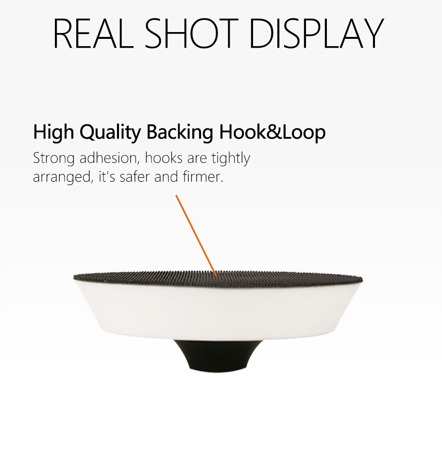 1"+2"+3" +4"+5"+6" Backing Pad Backer Plate Hook&Loop Sanding Pad For Sander Polishing Buffing C