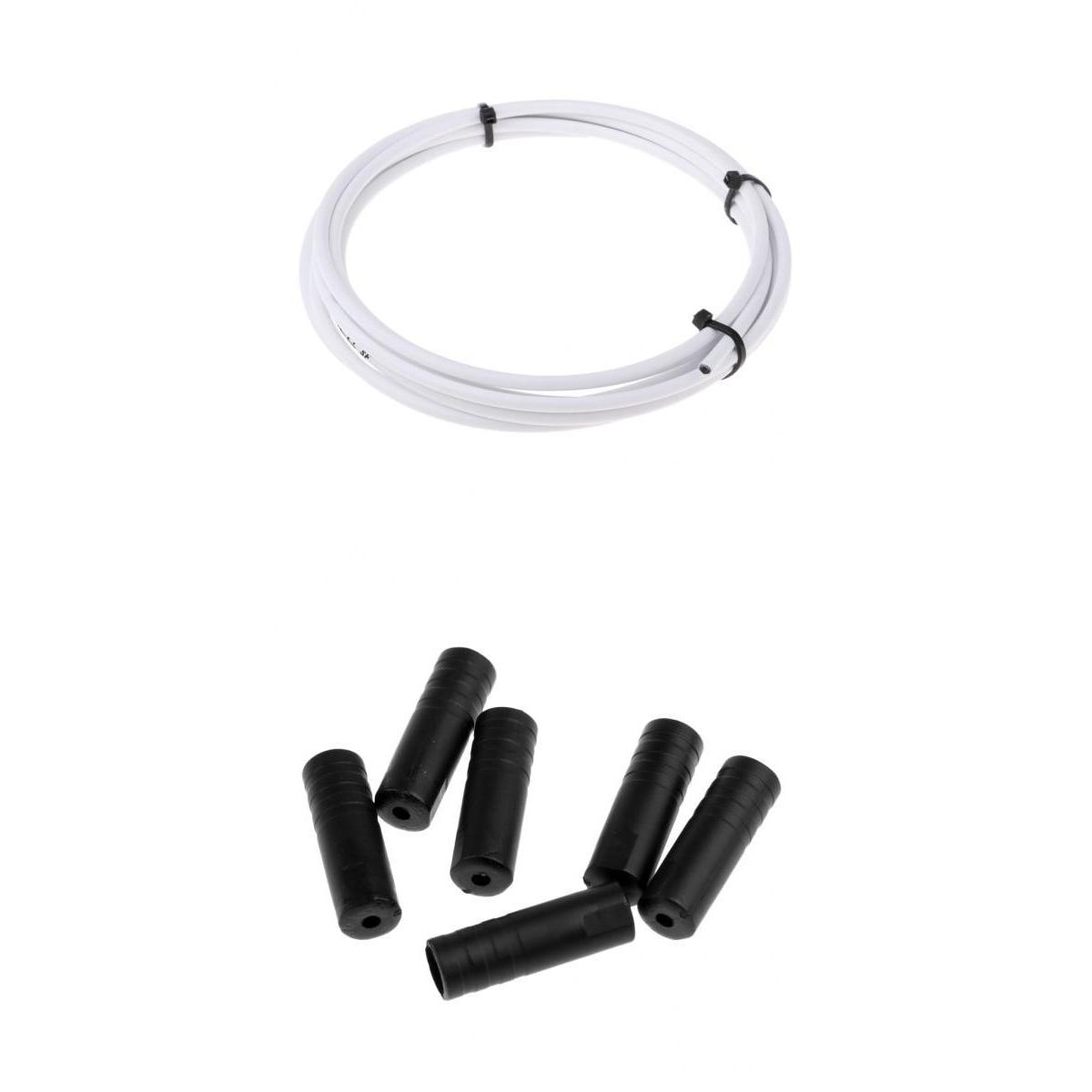 Cable de cambio de marchas para bicicleta de montaña, cubierta de manguera, tapas de extremos, consejos engarzados, duradero y de alta dureza, 9,7 pies por rollo
