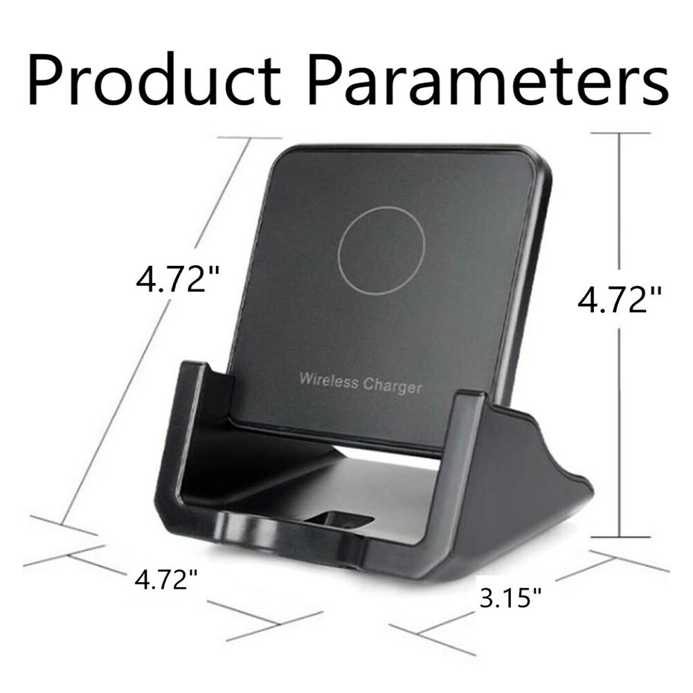 15W Wireless Charger for iPhone Vertical Fast Charging Phone Support Charger for Huawei Samsung Universal