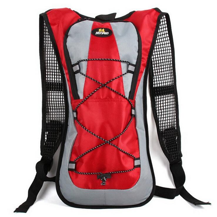 5l vandtæt nylon solid lynlås motorcykel rygsæk rygsæk gear mochila udendørs camping cykling trekking vandpose: Rød