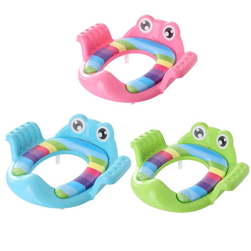 Baby toilet potte sæde børn potte sikkert sæde med armlæn til piger dreng toilet træning udendørs rejser spædbarn pottepude