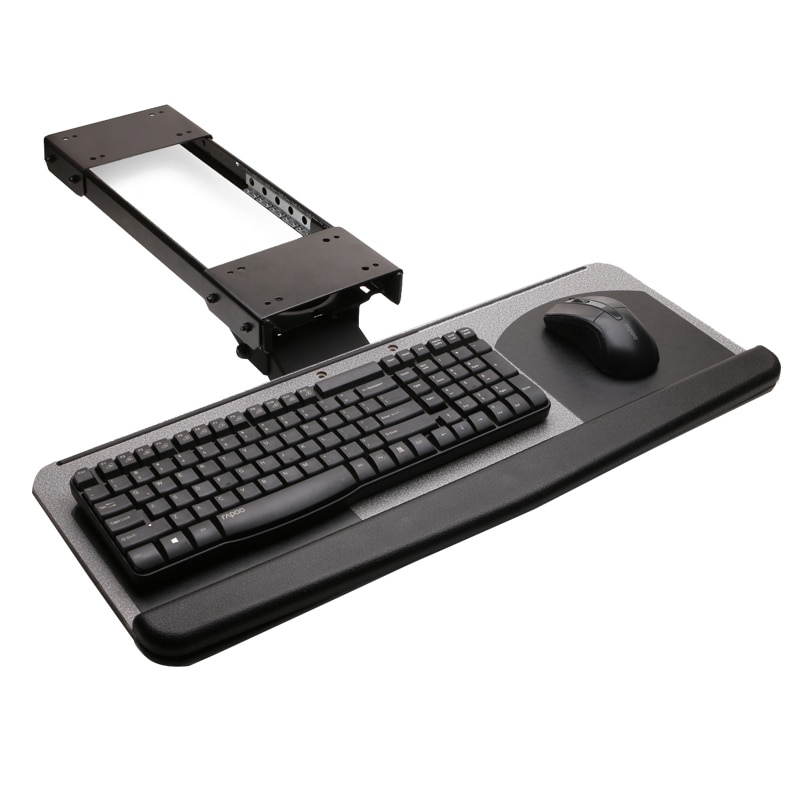 LK06AD Ergonomic Sliding Tilting XL Size Wrist Rest Keyboard Holder with Mouse Pads for Computer Desk Keyboard Tray Stand