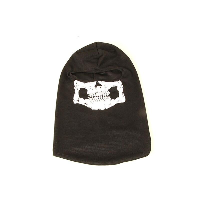 1pcs Head Face Mask Skull Balaclava Head Mask Gator Black Hood: Default Title