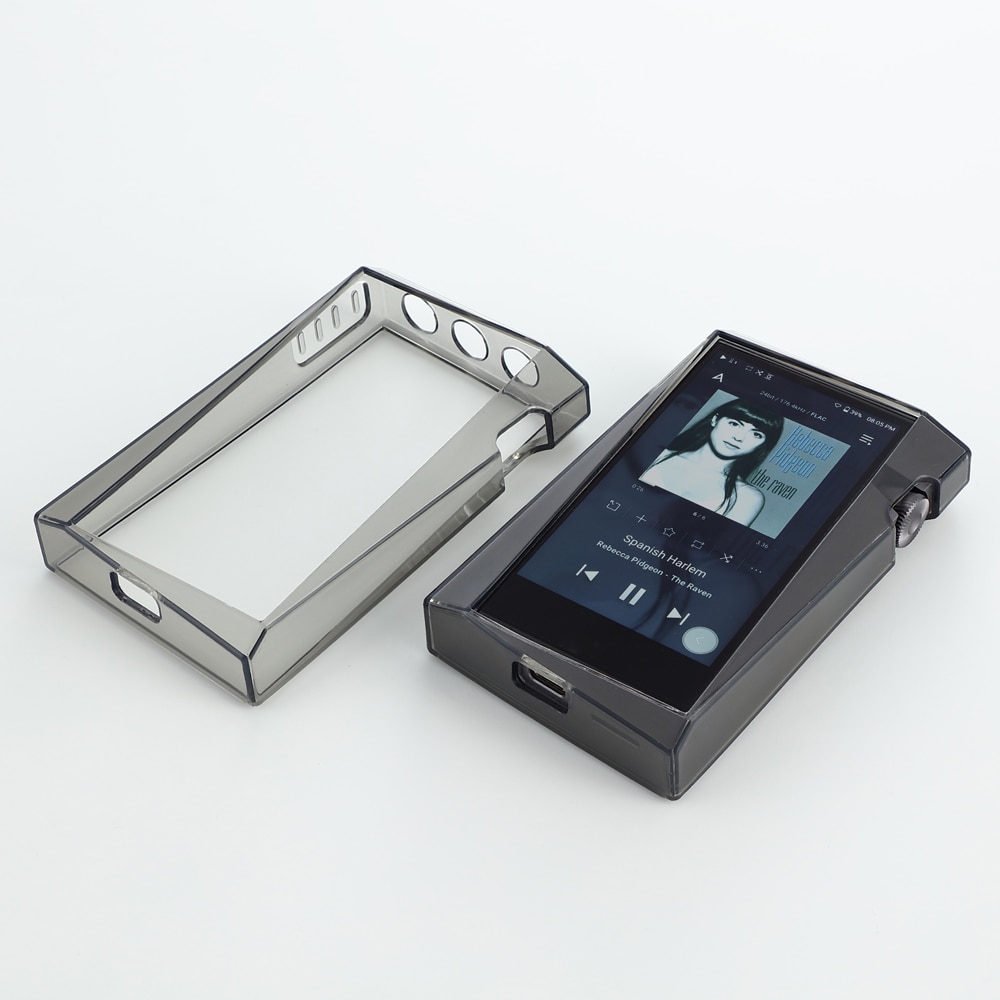 Soft Tpu Beschermende Huid Case Cover Voor Iriver Astell &amp; Kern Een &amp; Norma SR25 Mkii Met Voor-en Achterkant screen Protector Gehard Glas