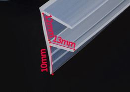 5 M F U H Vorm Glazen Deur Afdichtingen Silicone Rubber Douche Deur Vensterglas Seal Strip afdichting Raam Deur: F 12MM