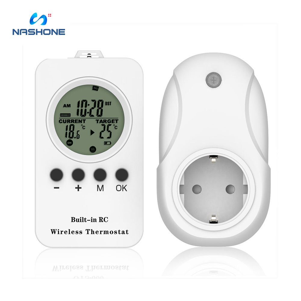 Termostato Ambiente Meccanico BASSK – Universale, 220-250V, Con Interruttore Riscaldamento/raffreddamento, Regolatore Temperatura Da Parete 0-35°C