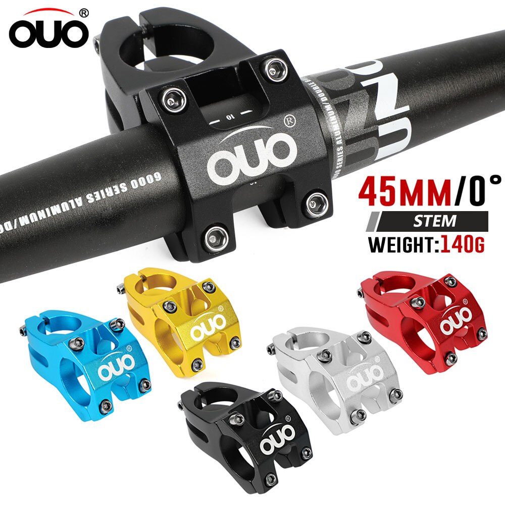 OUO krótki mostek rowerowy 31.8x4 5mm wspornik kierownicy rowerowej MTB moc pręt aluminiowy pion Bicycl accesori części robić roweru górskiego