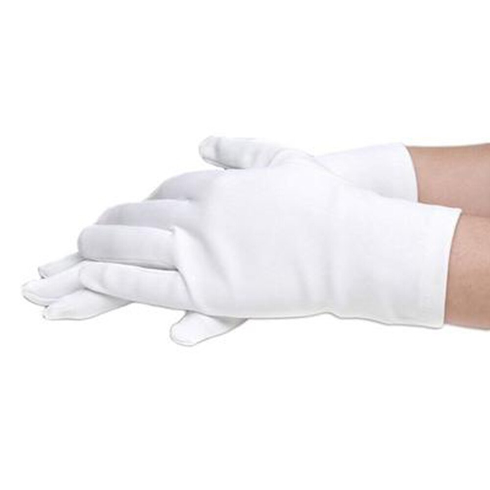 Unisex Kids Handschoenen Witte Korte Satijnen zachte Elastische Handschoenen voor Kinderen Meisje Jongen Prestaties Dans toespraak Handschoenen