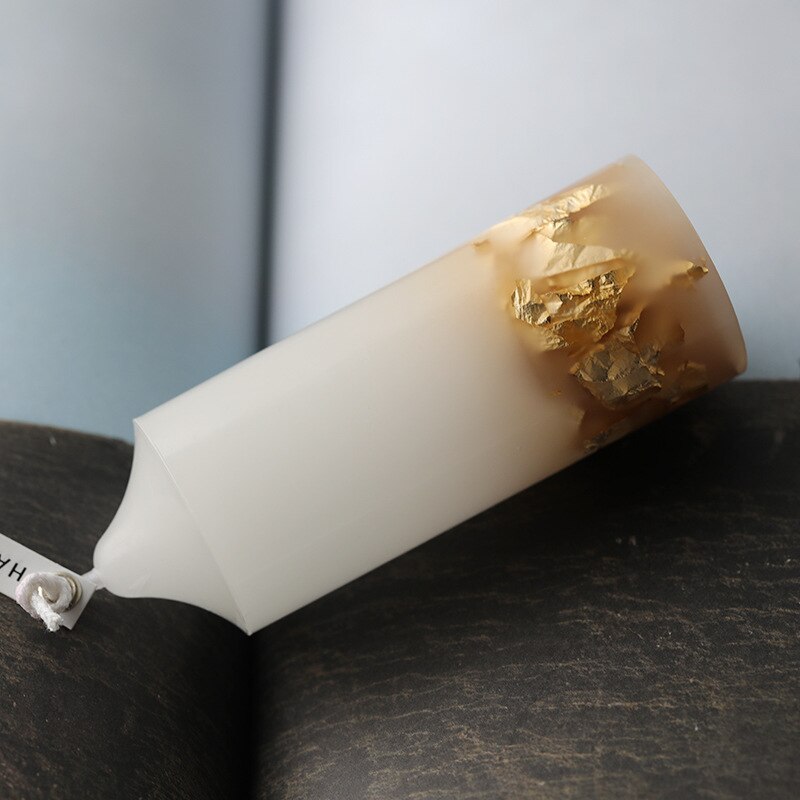 Stearinlys guldblad ins semi-gennemsigtig paraffin håndlavet stearinlys stearinlys diy materiale bagning guldblad