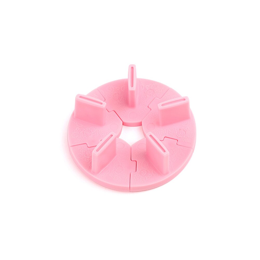 Nail Tips Display Board for Nail Art Practice and Swatch Detachable Stand Lotus Seat Rack Stand Holders Manicure: Pink
