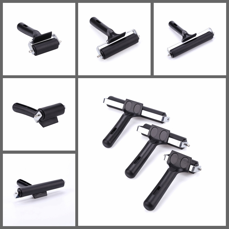 6/10/15Cm Rubber Roller Soft Brayer Painting Printmaking Ink and Stamping Tools Apply Cards Stamp Paper Mixed-Media Surfaces