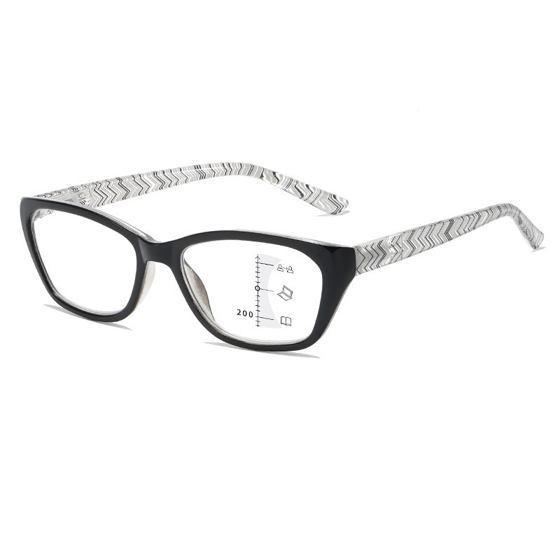 Zilead Multifocal Progressive Reading Glasses Retro Anti Blue Light Women Men Far And Near Intelligent Zoom Presbyopic Eyewear