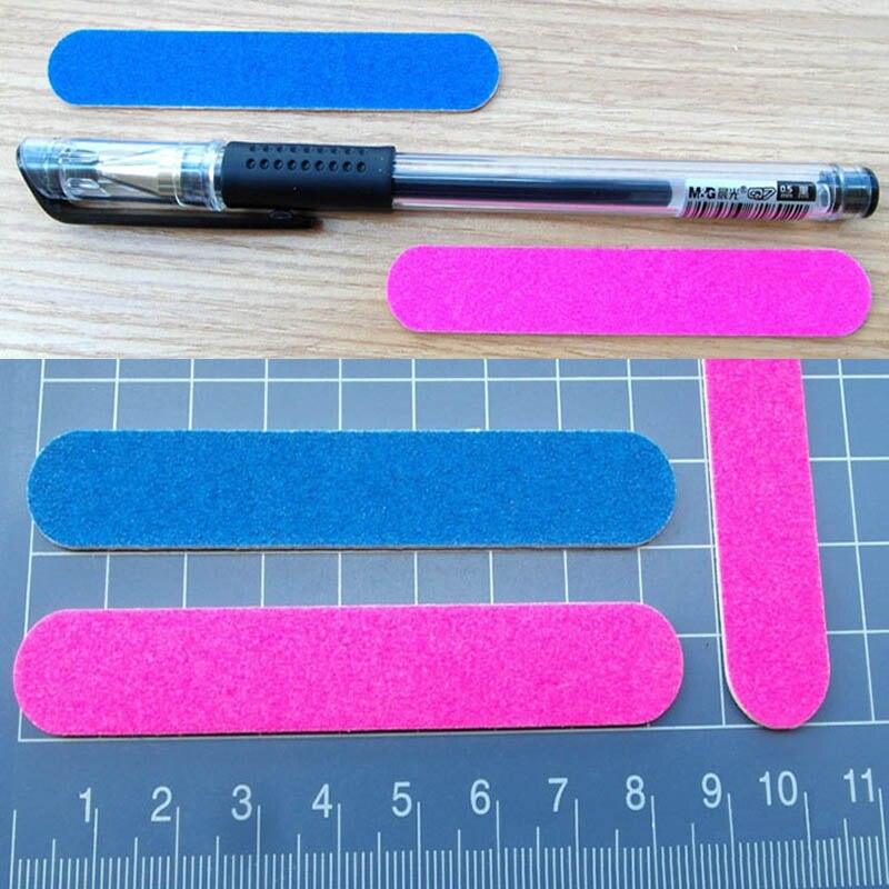 100Pcs Nail Files/Sandpaper Buffers Slim Crescent Grit 180/240 tools disposable cuticle remover callus polish pack