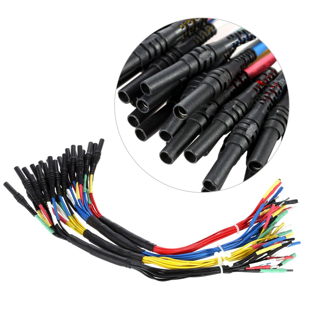 Hantek – câbles de Diagnostic universels pour Oscilloscope automobile, 4 tailles, HT306, 6 voies, 0.6mm, 1.5mm, 2.3mm et 2.8mm