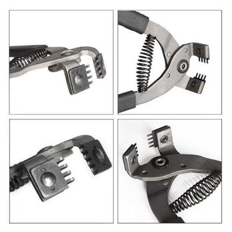 Leer Craft Perforator Tools Diamant Naaien Stiksels Beitel Prikken Iron 4mm Afstand 2/4 Tanden Hand-Held Stille tang