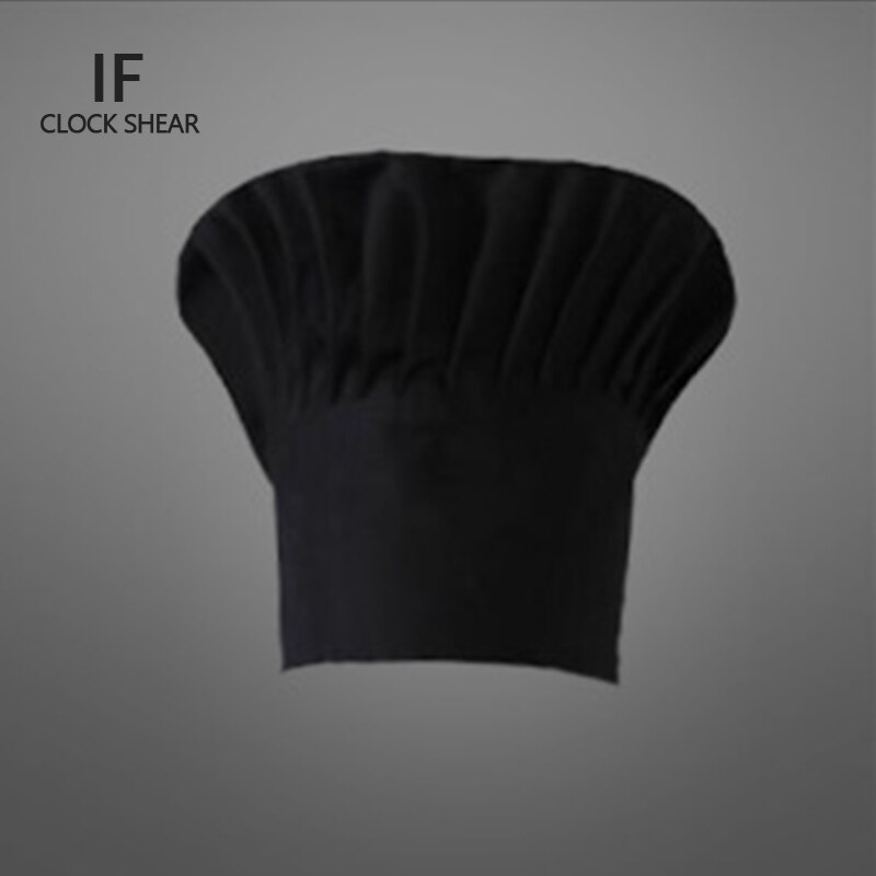 IF – chapeau de chef français en coton de , couleur unie, différentes couleurs: Black